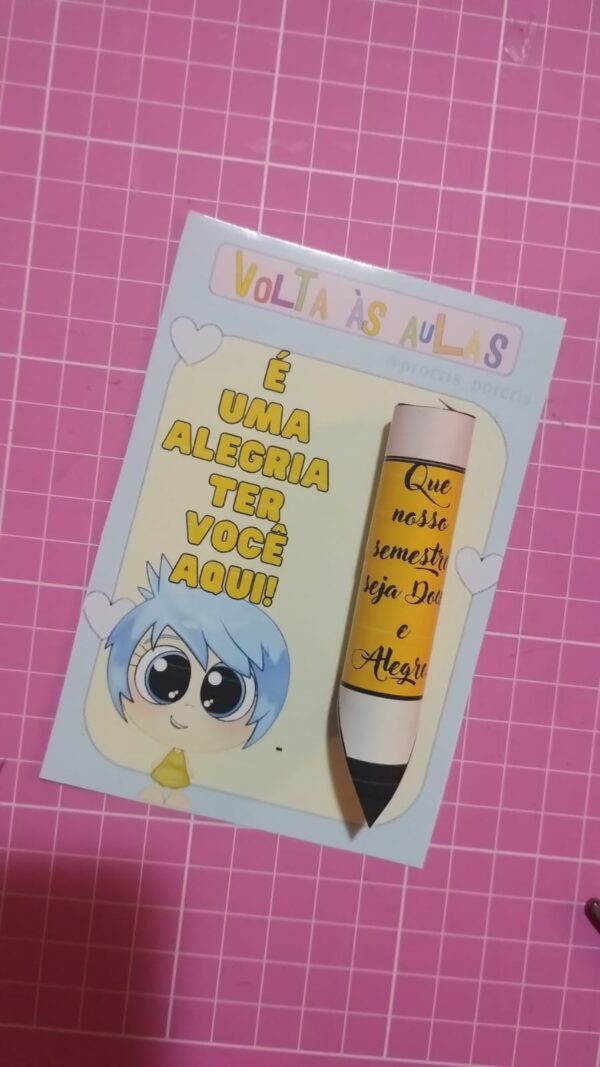 Lembrancinha de volta às aulas- Divertidamente