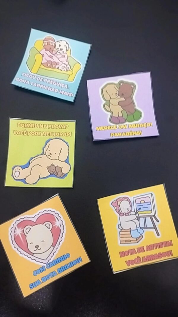 Figurinhas Avaliativas - Tema Bobbie Goods