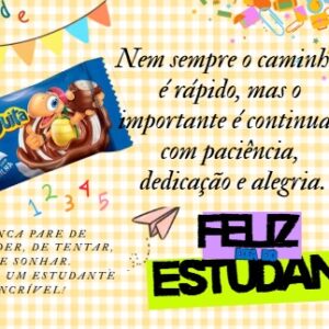 Dia do Estudante – Cartão Tortuguita 