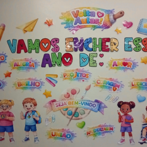 PAINEL VOLTA ÀS AULAS AQUARELA